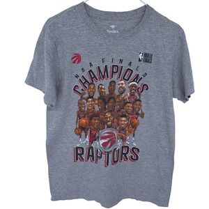 Fanatics Toronto Raptors 2019 NBA Finals Champions Graphic T Shirt Medium Womens